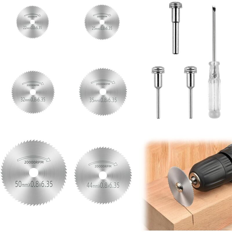 Multifunktionale Trennscheiben – Set Mit 6 Hochpräzisen Kreisscheiben Für Holz, Kunststoff Und Metall – Ulisem
