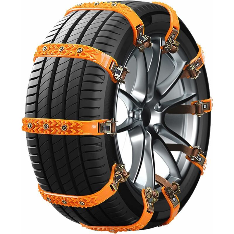 Auto-schneesocken, Universal-auto-schneesocken, Auto-schneeketten, Verstellbare Anti-rutsch-reifengürtel, Wintersicherheitszubehör Für Lkws Und Suvs (10 Stück)