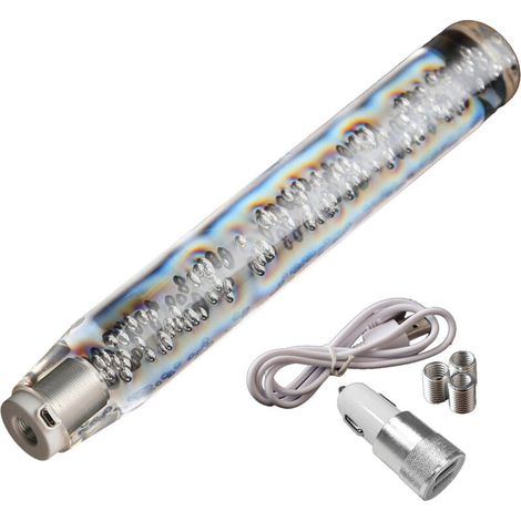 Rgb-led-schaltknauf, Klares Kristallglas, Signalblase, 30 Cm, Universeller Mehrfarbiger Farbverlauf - Crezuo