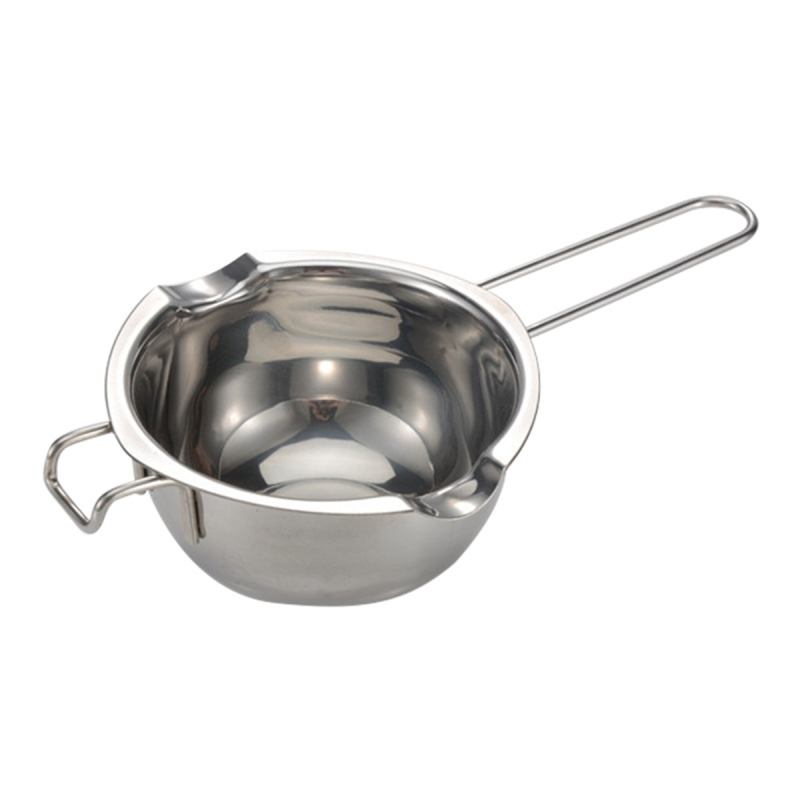 Schmelztopf Für Butter, Käse Und Schokolade, Wachsschmelztopf, Auslaufsichere Schmelzschüssel, Kochutensilien, Heiztopf/farbbox 304 400 Ml (stahlgriff)
