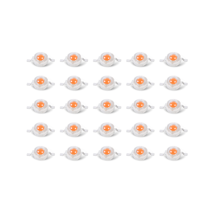Led-chips Für Pflanzenwachstum, Vollspektrum 380–840 Nm, 3 W, 25 Stück (ohne Leiterplatte)
