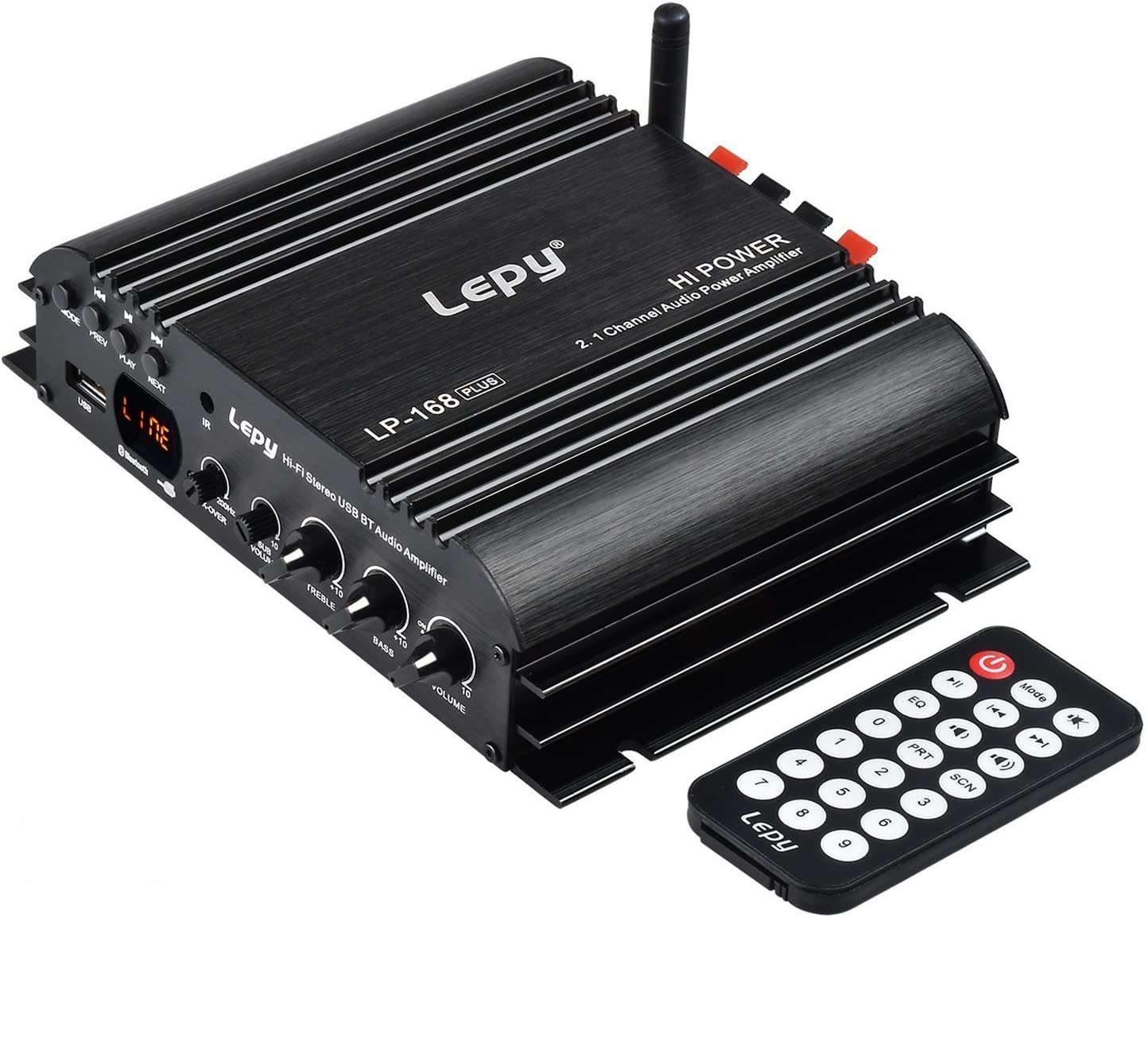 Lepy Lp-168 Plus Bluetooth 2.1 Kanal Ir 2x 45w 1x 68w Hi-fi Digital Stereo Auto Verstärker Audio Usb Mp3 Mp4 Dvd Auto Verstärker Led Licht