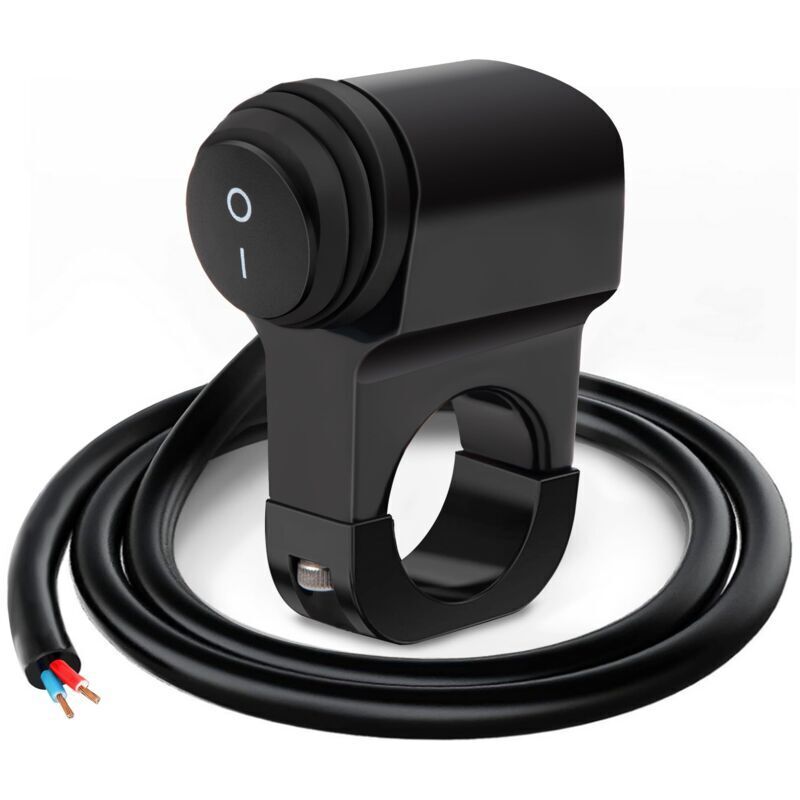 Motorrad-lenkerschalter 22 Mm, Wasserdicht (ip65) Für Scheinwerfer, Nebelscheinwerfer Und Bremslichter – 12 V/24 V, Kompatibel Mit Mountainbikes – Ulisem
