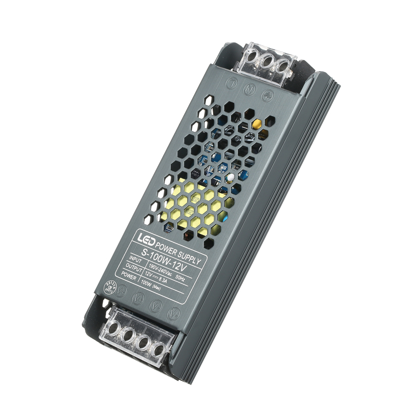 Ultraschlankes Netzteil Für Led-streifen, Ac190v-240v Auf Dc 12v 8,3a 100w Transformator, Schaltnetzteil Für Den Innenbereich