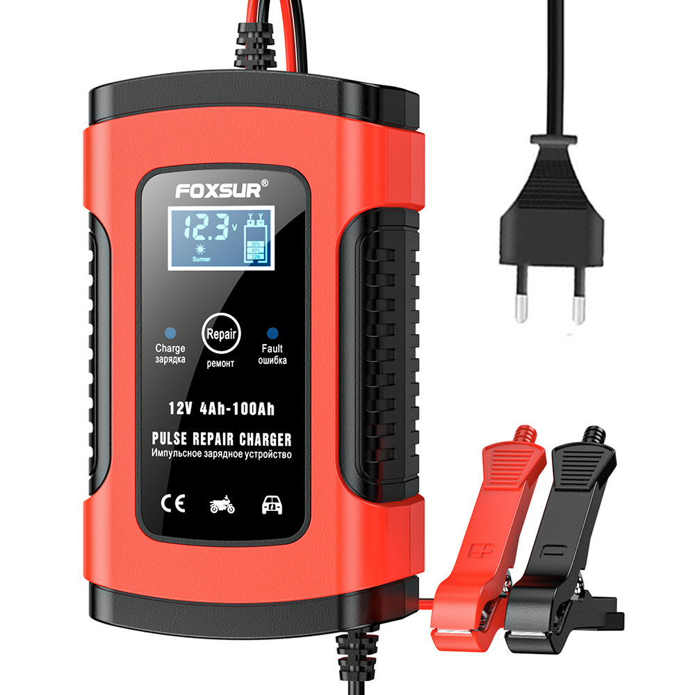 Batterieladegerät, Tragbarer Intelligenter Auto-booster, Motorrad-/autobatterieladegerät Mit Mehreren Schutzfunktionen, Lädt, Pflegt Und Regeneriert Auto-/motorradbatterien (5 A/12 V)