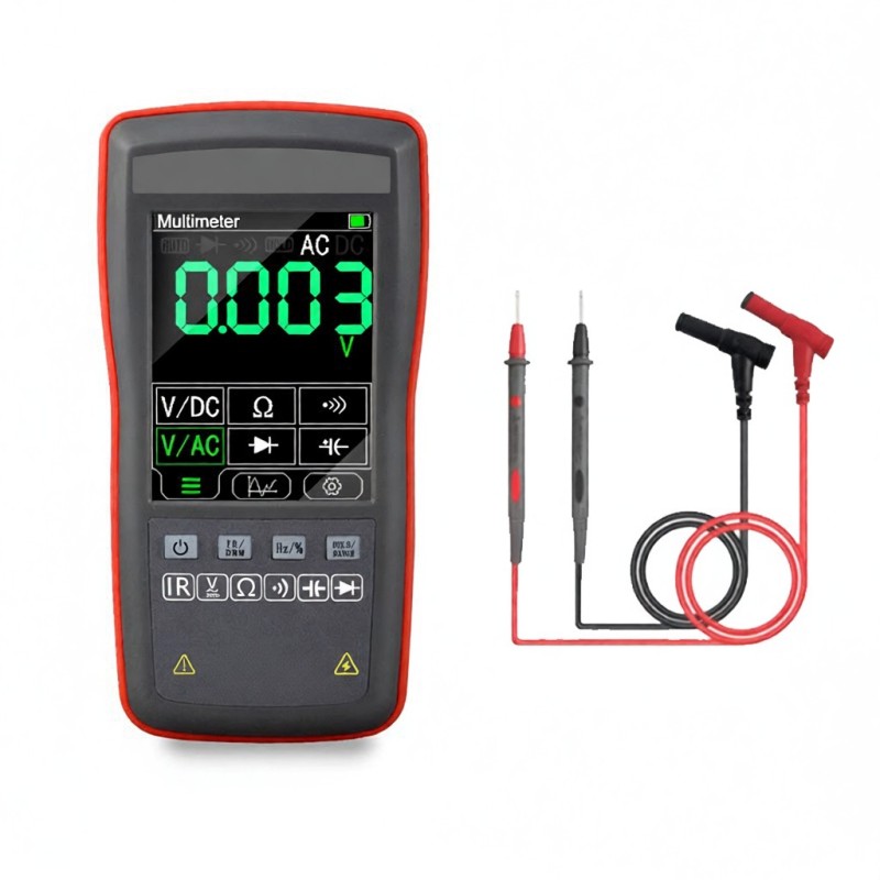Digitales 2-in-1-thermometer Mit 2,8-zoll-farbdisplay, 90×120 Pixel, 6000 Zählwerte, (schwarz)