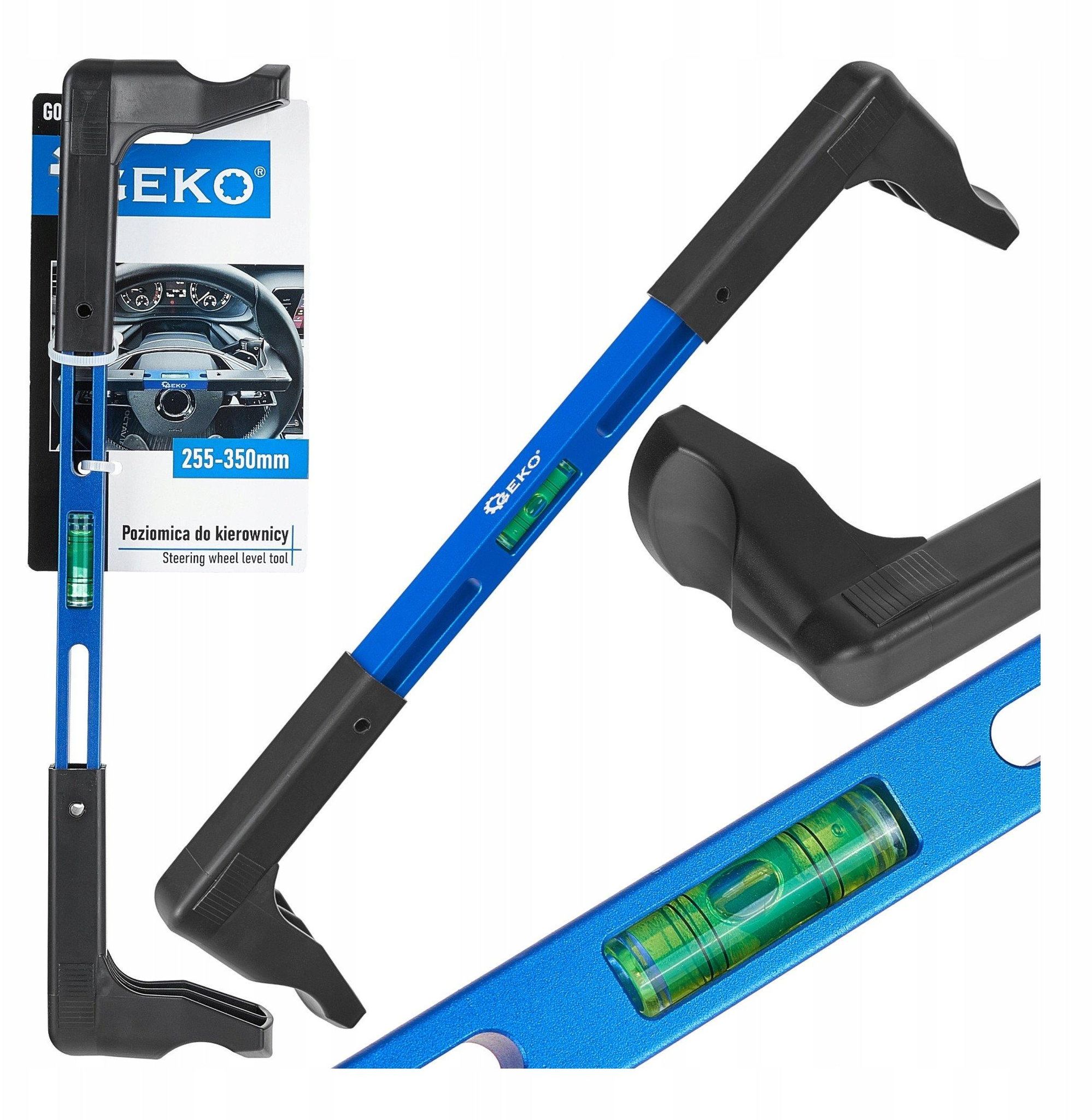 Lenkrad Einstellwerkzeug Geko Steering Wheel Alignment Tool 255-350 Mm Integrierte Wasserwaage