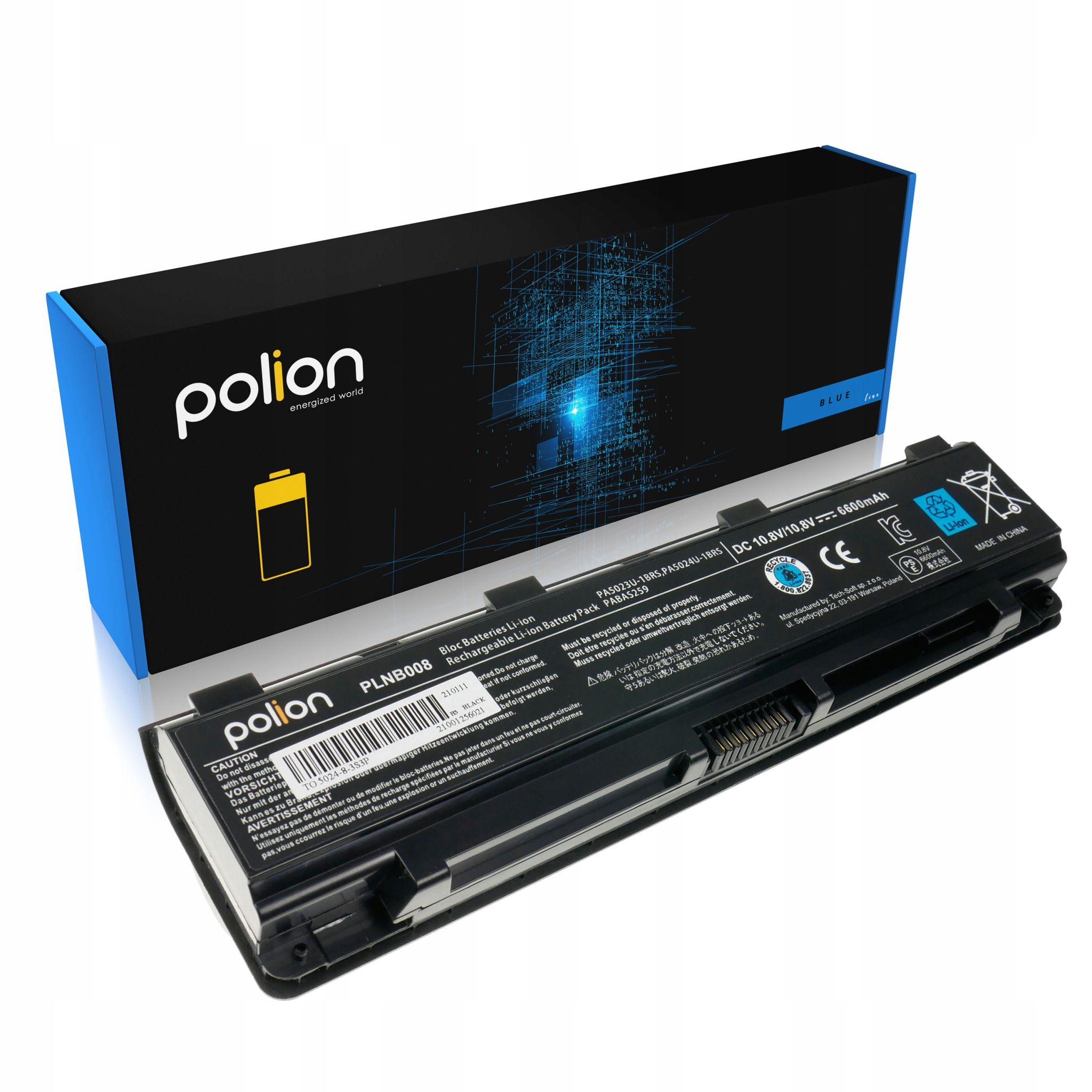 Akku Für Laptops Toshiba Pa5023u-1brs Satellite C800 C845 C850 6600mah