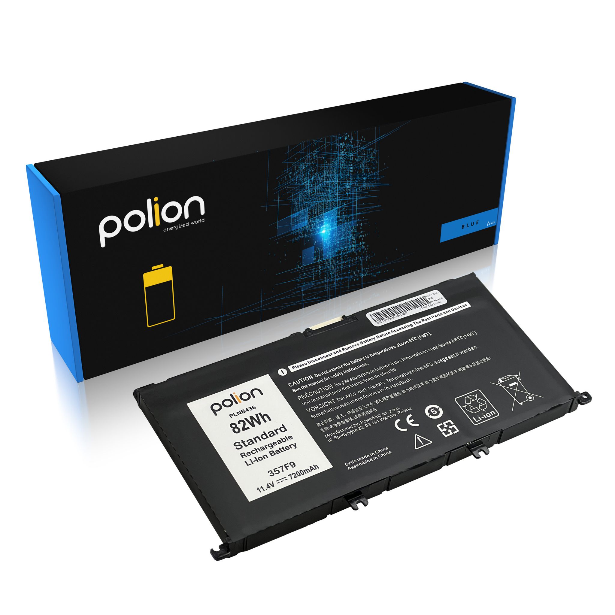 Laptop-akku Dell 357f9 Inspiron 15 7557 7559 7567 3779 7200mah