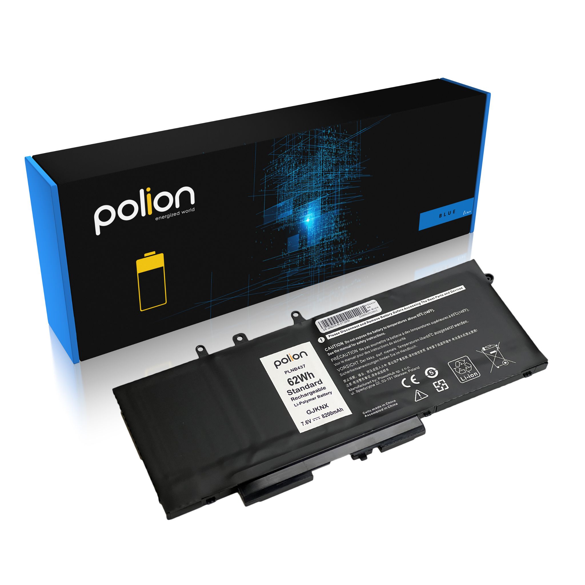 Laptop-akku Dell Gjknx Latitude 5280 5290 5480 5490 5580 5590 8200mah
