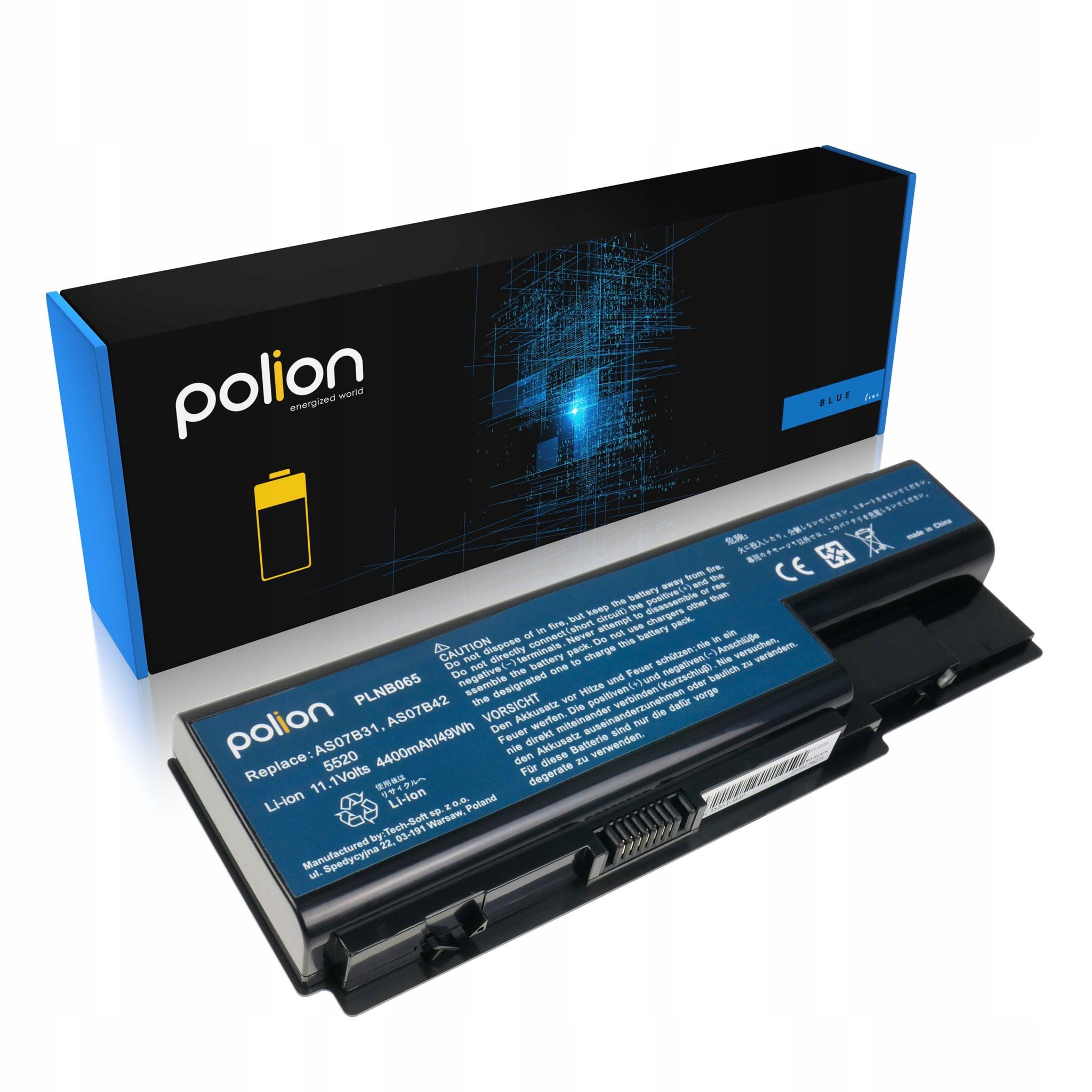 Laptop-akku Acer As07b31 5315 5520 5720z 5920g 4400 Mah