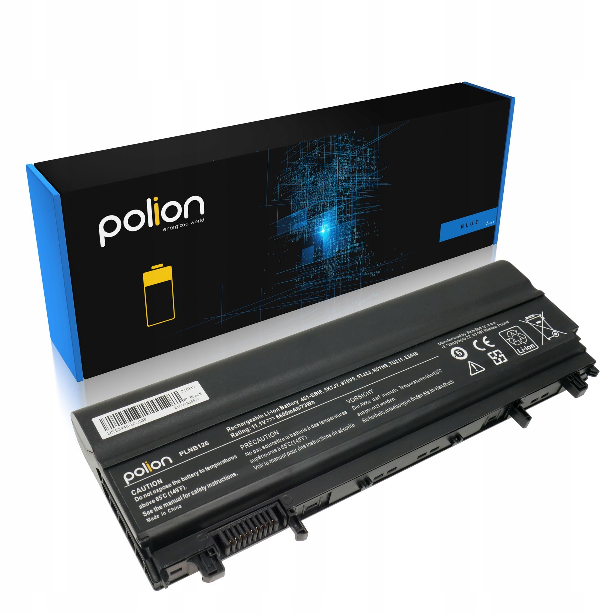 Dell Vv0nf N5yh9 Latitude E5440 E5540 6600mah Laptop-akku