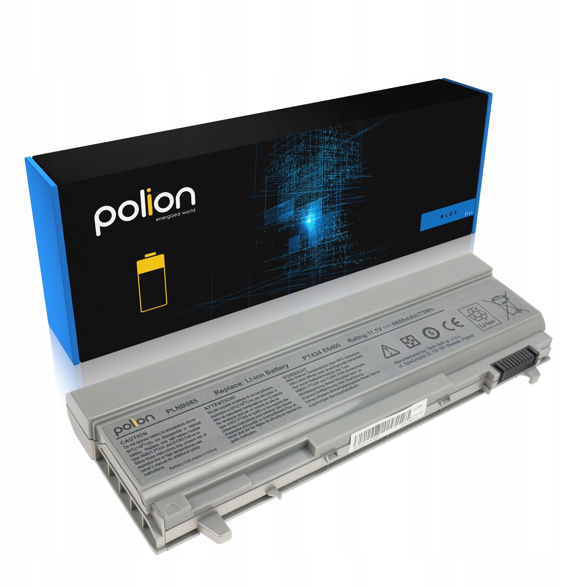 Laptop-akku Dell Pt434 Latitude E6400 E6500 Precision M2400 6600mah