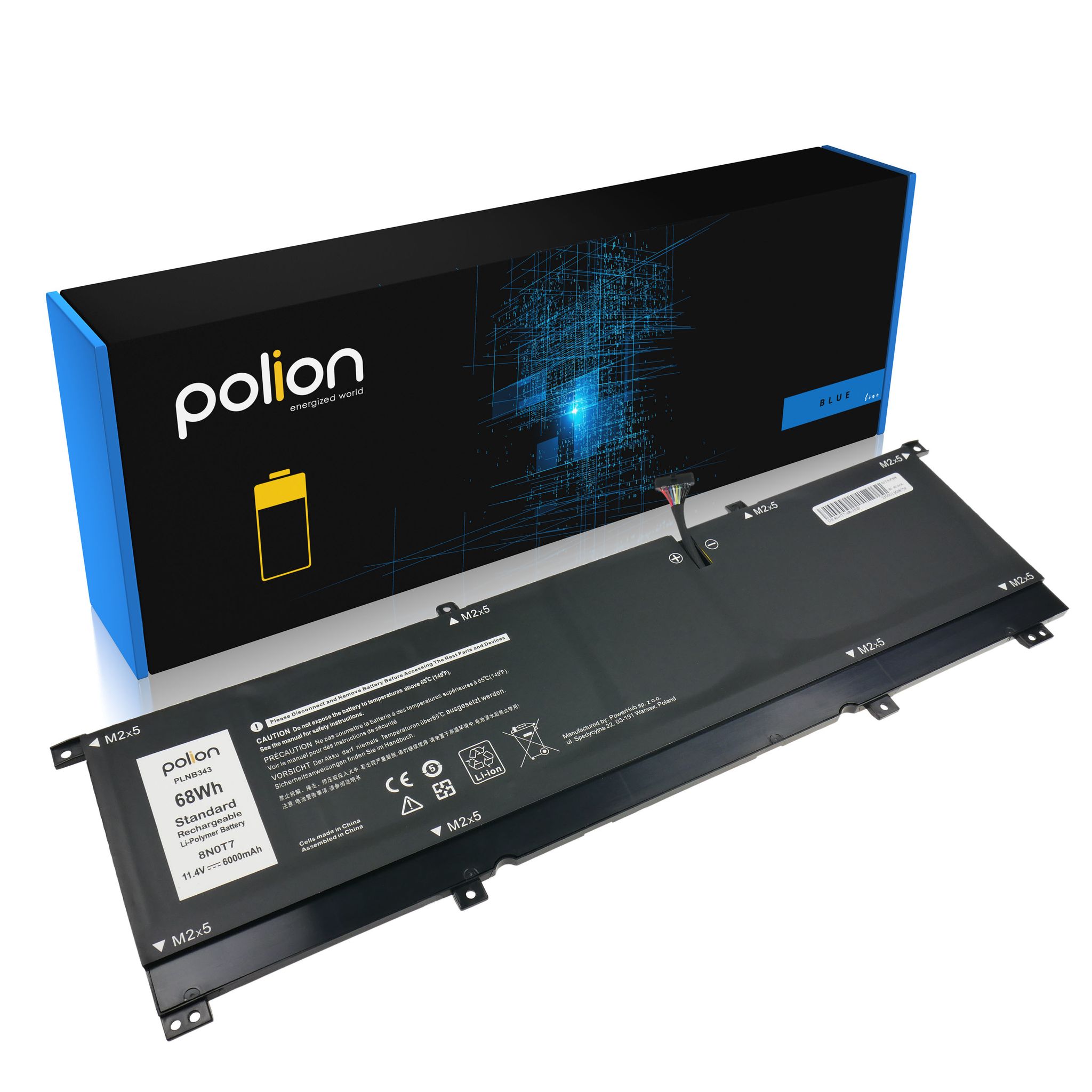 Akku Für Laptops Dell 8n0t7 Precision 5530 2-in-1 Xps 15 9575 6000 Mah