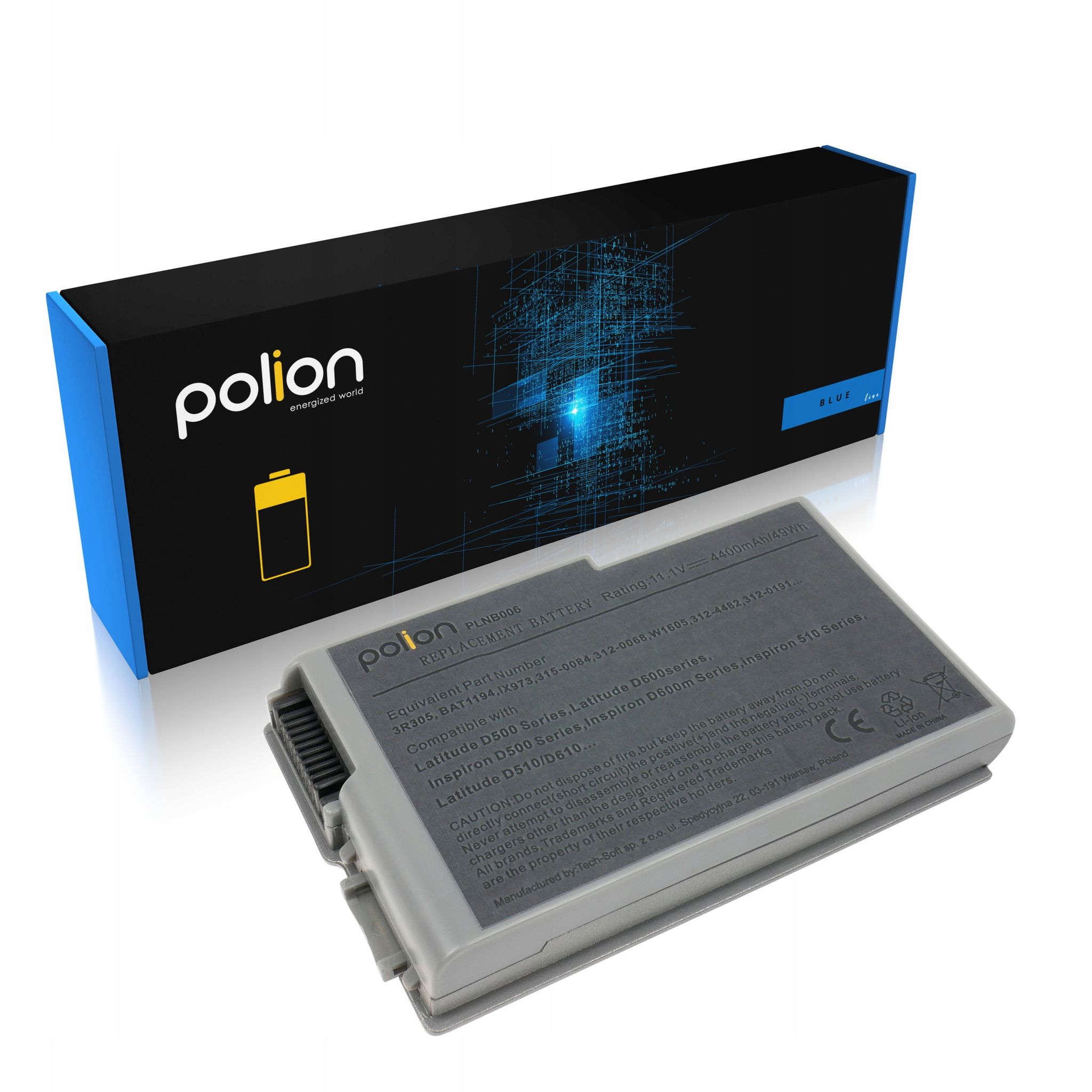 Laptop-akku Dell 3r305 Latitude 500m 600m D500 D510 D520 4400mah