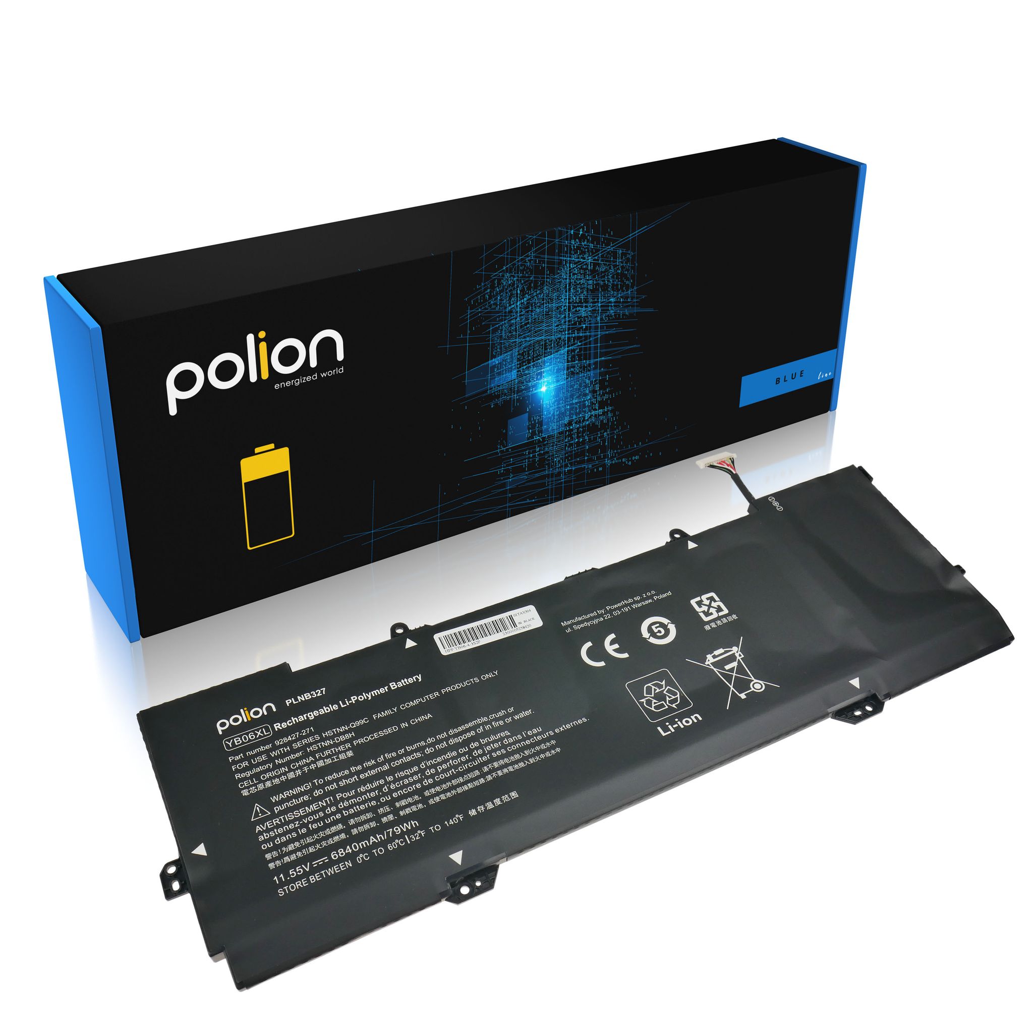 Hp Yb06xl Hstnn-db8h Spectre X360 15 Laptop-akku (6840 Mah)