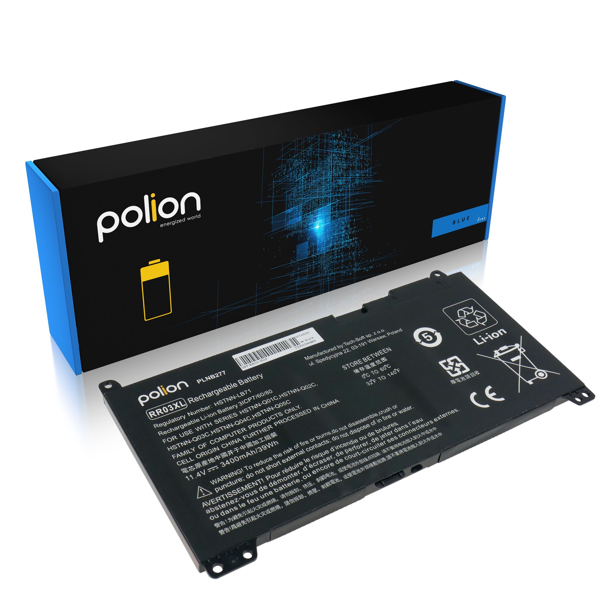 Hp Rr03xl Laptop-akku Probook 430 440 450 455 470 G4 G5 3400 Mah