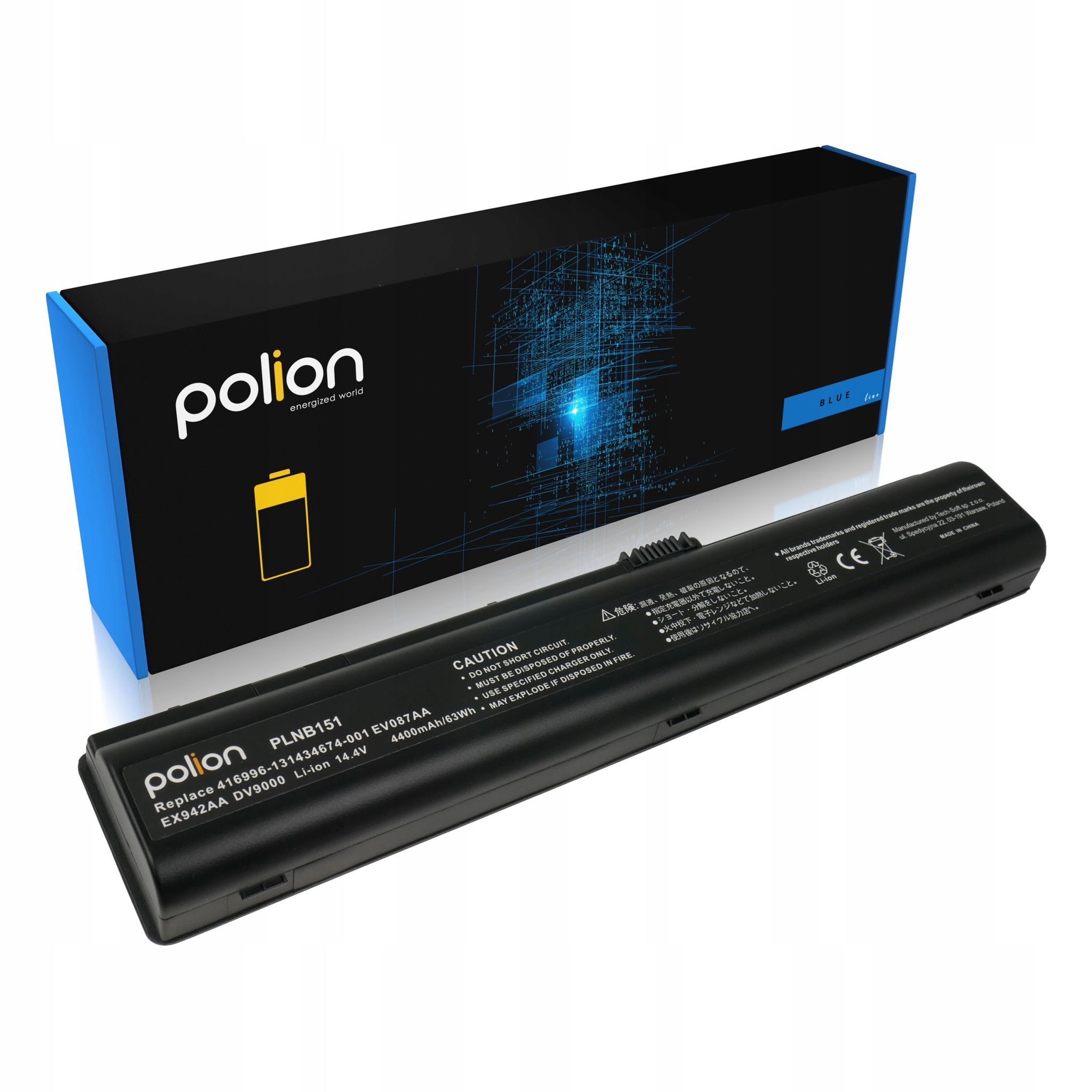 Hp Ev08 Dv9000 9200 9300 9500 9600 9700 9900 4400mah Laptop-akku