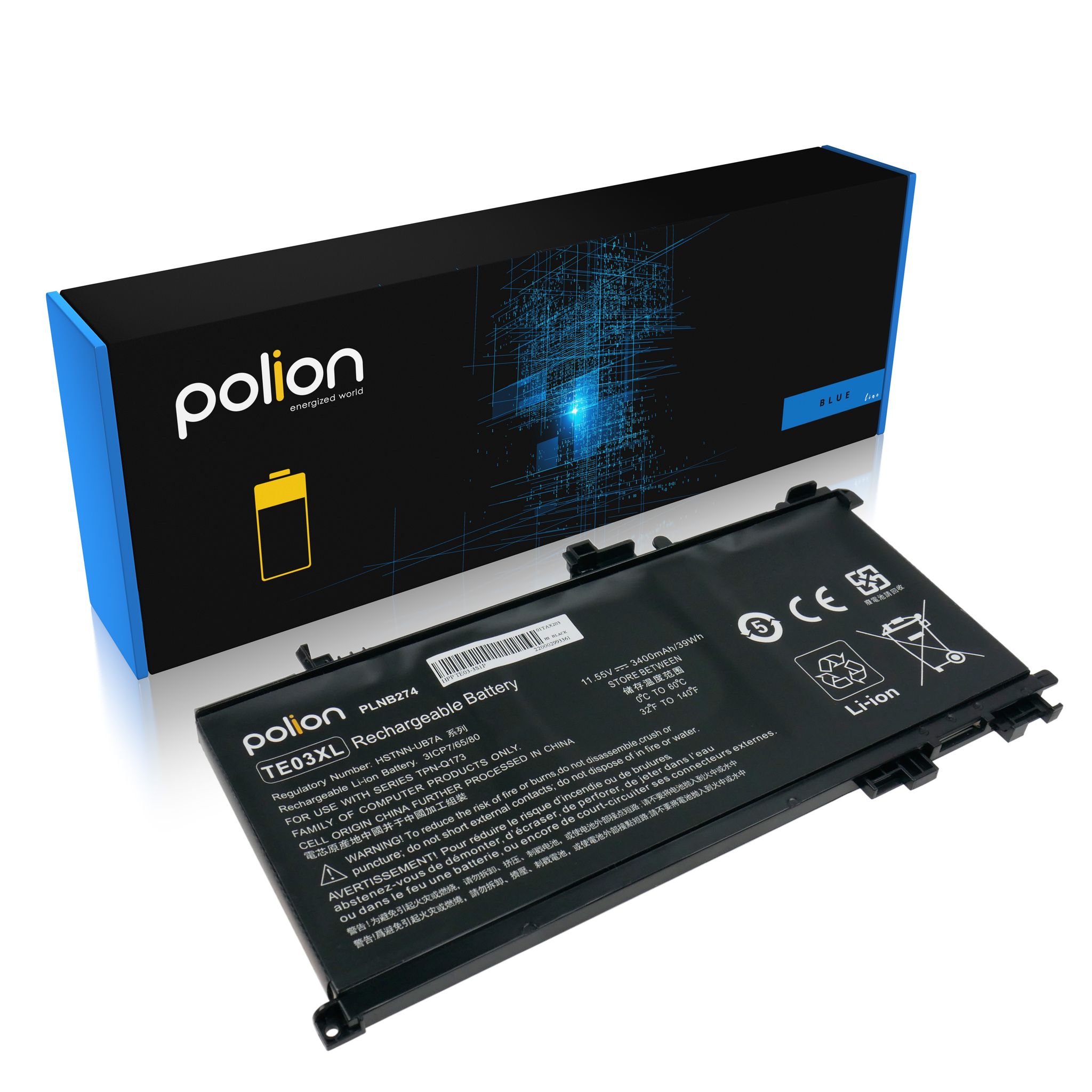 Hp Te03xl Omen 15 Pavilion 15 Laptop-akku 3400mah