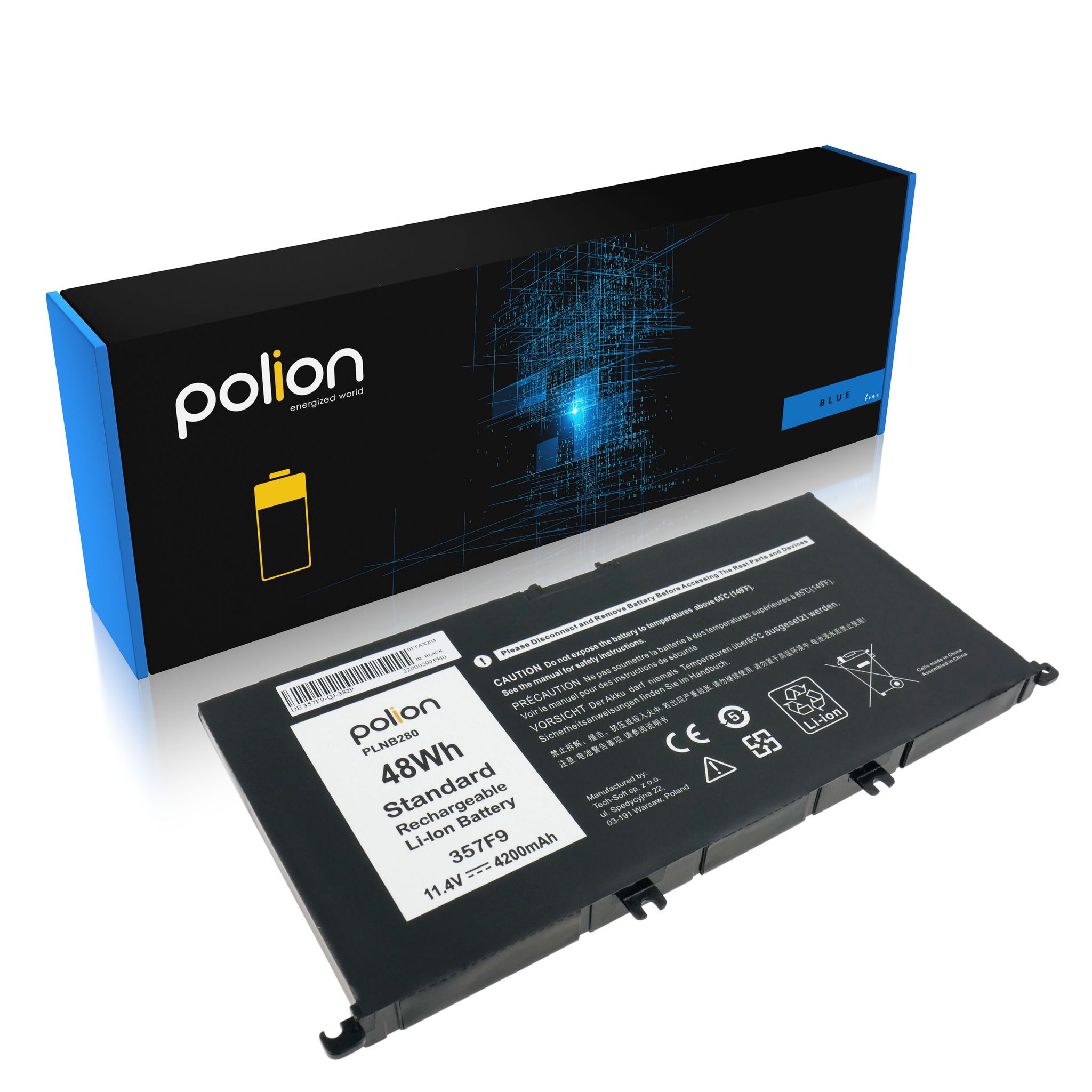Laptop-akku Dell 357f9 Inspiron 15 7557 7559 7567 3779 4200mah
