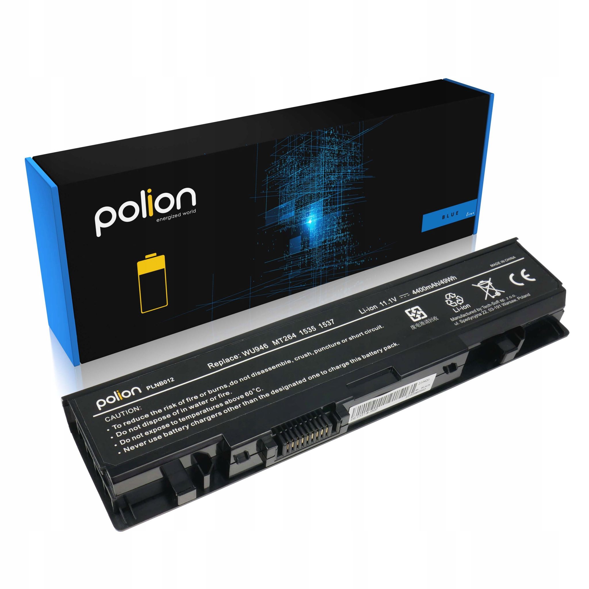 Akku Für Laptops Dell Wu946 Studio 1500 1535 1536 1550 1555 1557 4400 Mah
