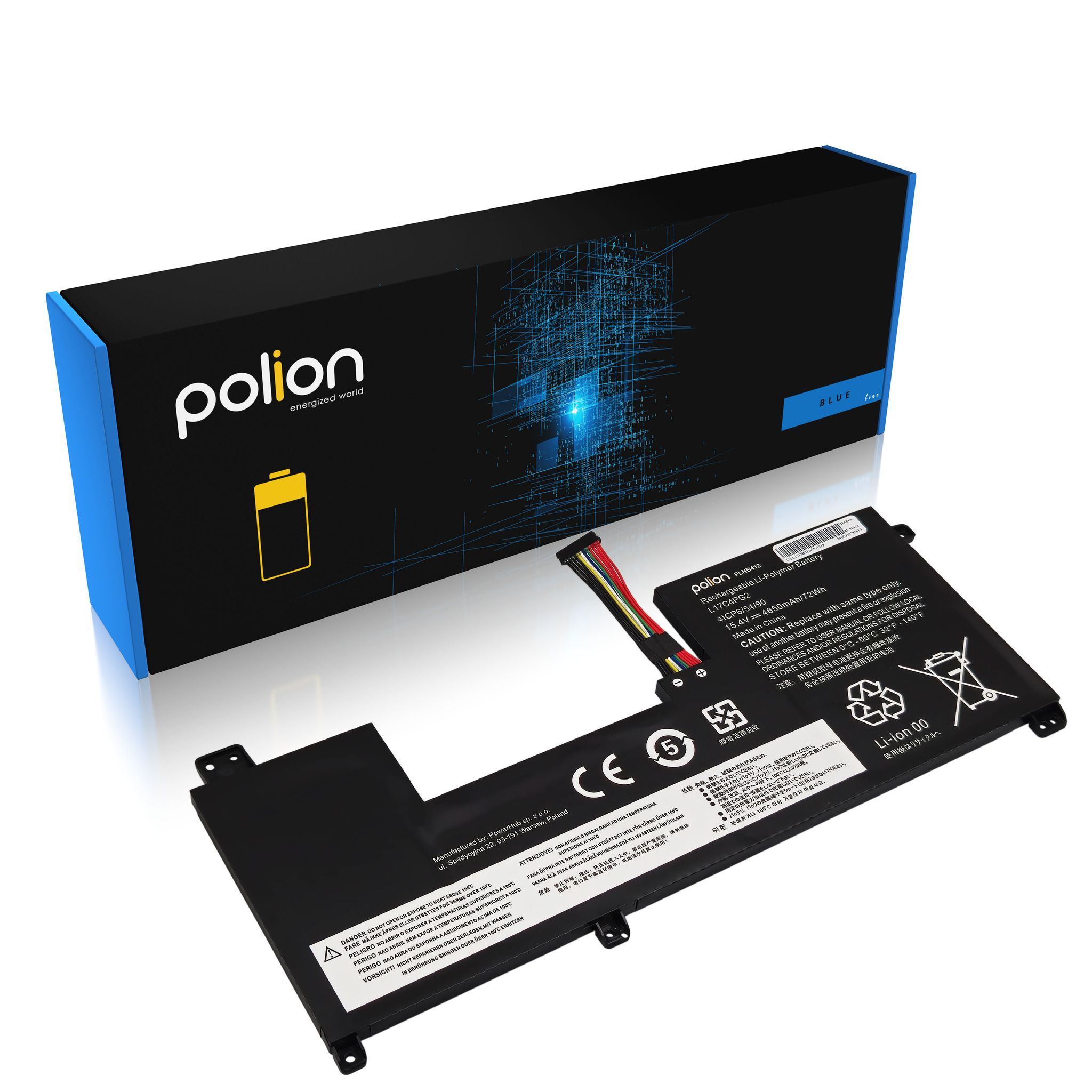 Laptop-akku Lenovo L17c4pg2 Legion Y730-17ich Y740-17ich 4650mah
