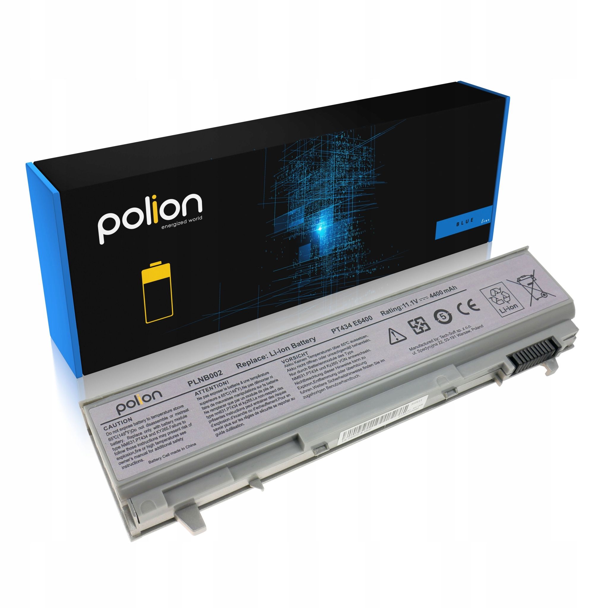 Laptop-akku Dell Pt434 Latitude E6400 E6500 Precision M2400 4400mah