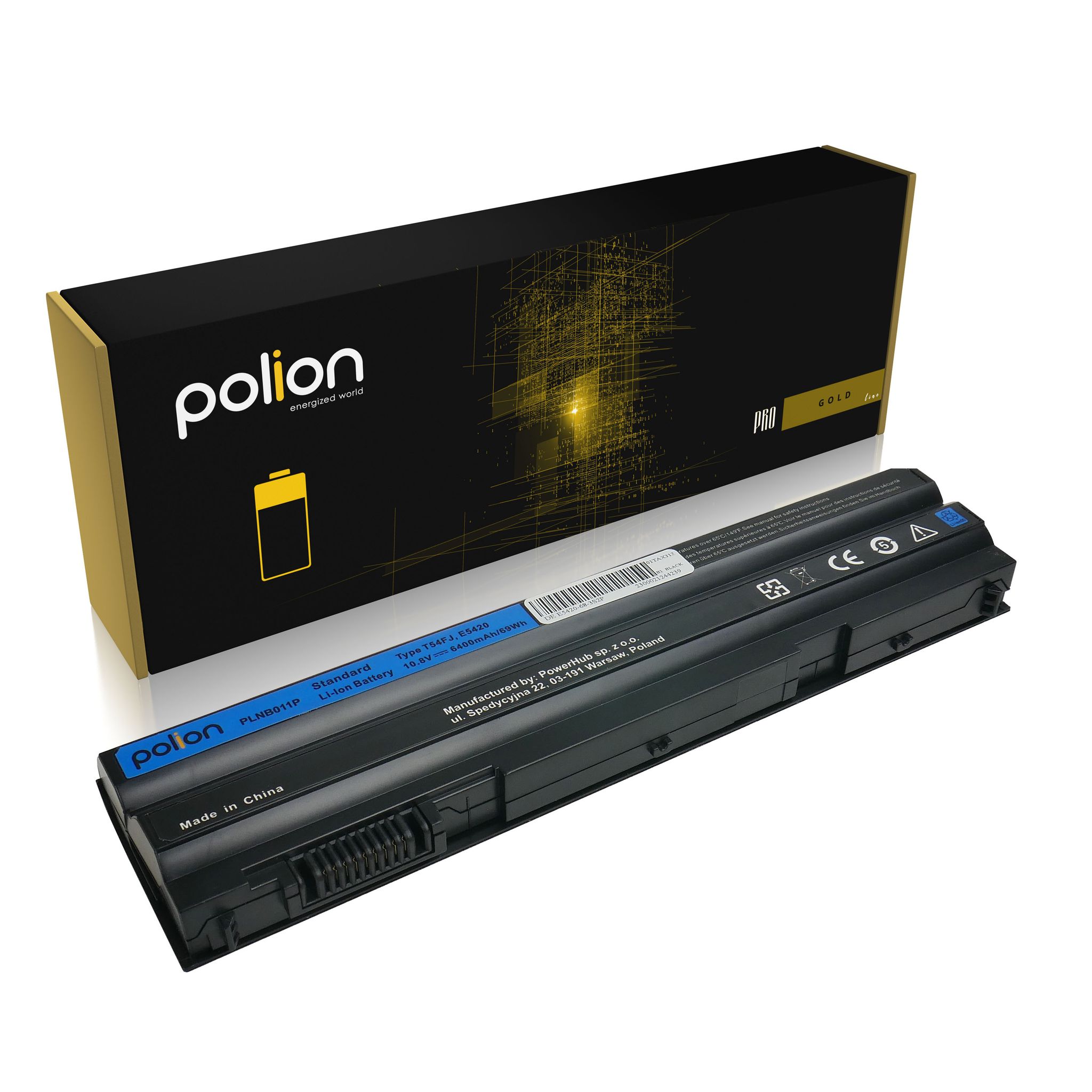 Dell T54fj Latitude E5420 E5530 E6420 E6520 6400mah Laptop-akku
