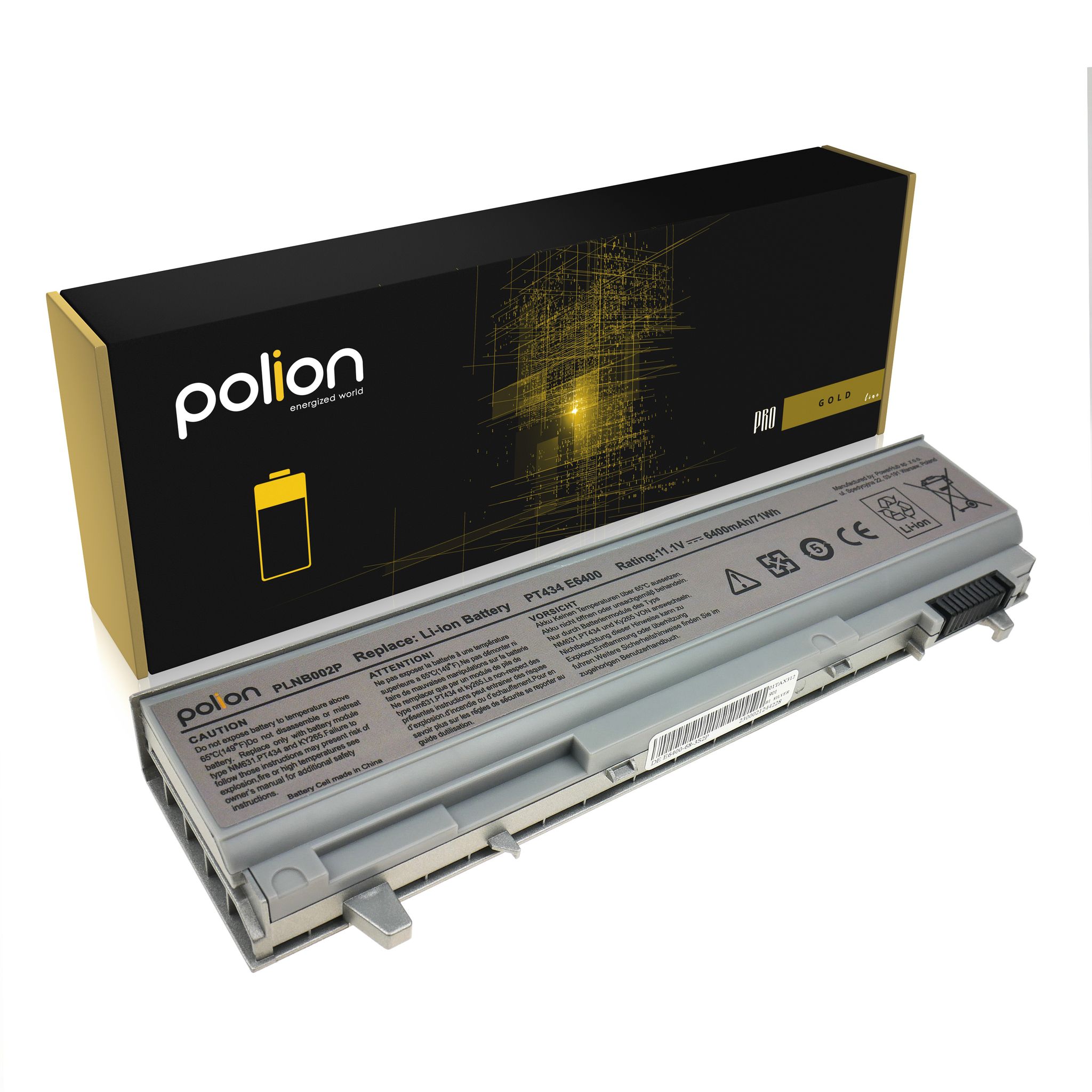 Laptop-akku Dell Pt434 Latitude E6400 E6500 Precision M2400 6400mah