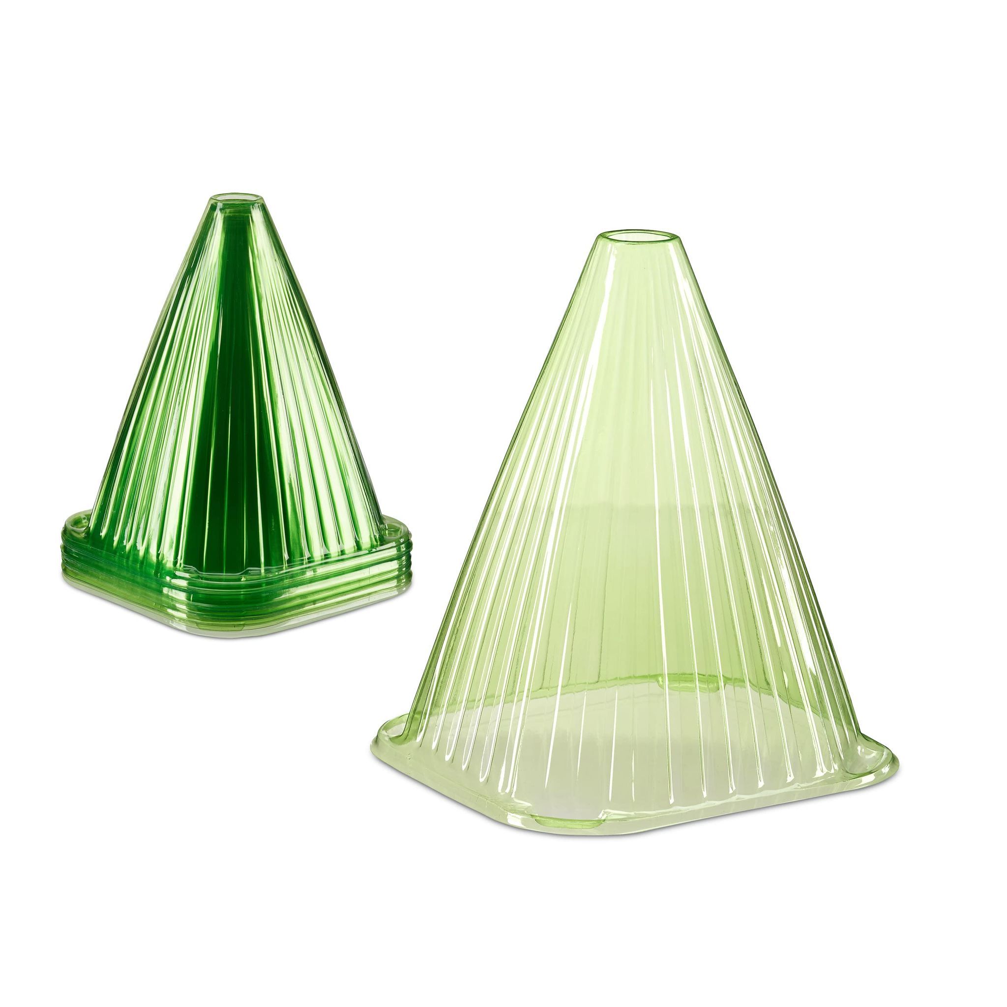 Treibkegel Im 20er-set, Pflanzenzubehör, Schutz Vor Schnecken Und Vögeln, Pvc, Glocke, Grün