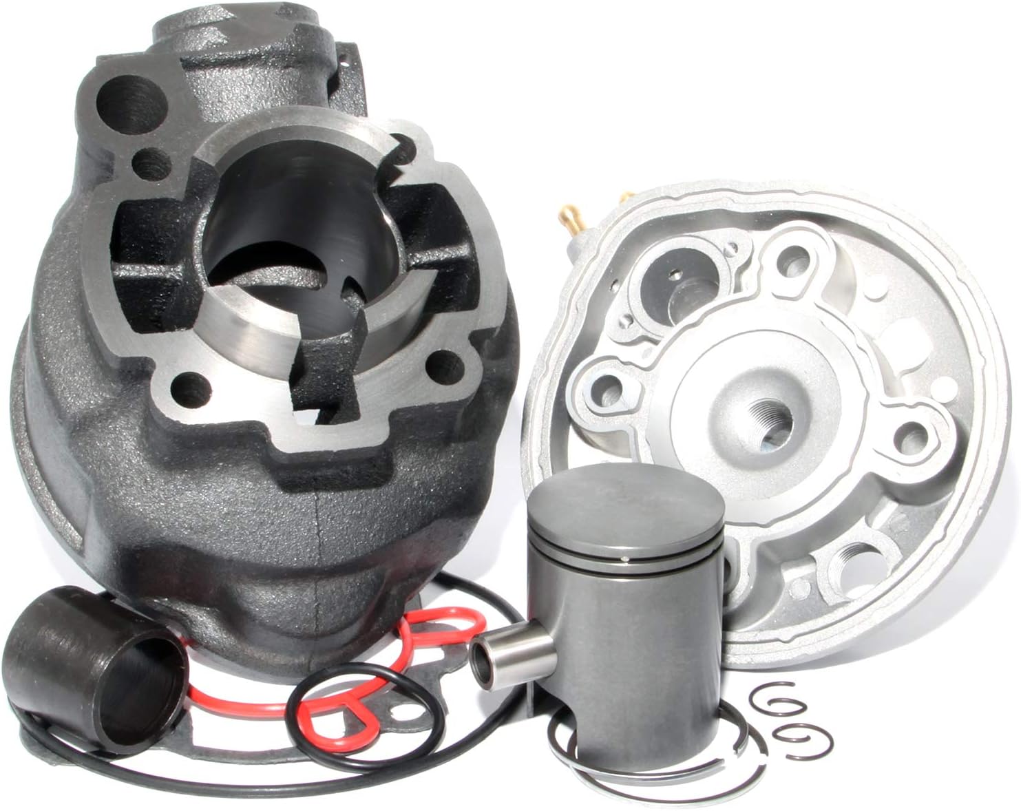 Zylinderkit 50 Gusseisen Für Am6-zylinderkopf, Kolben-bi-segmente, Originaltyp, Alle Motorradmodelle Für Minarelli Mbk Xlimit Xpower Dt Rs Xp6-xps Beta Rieju Tzr Sherco