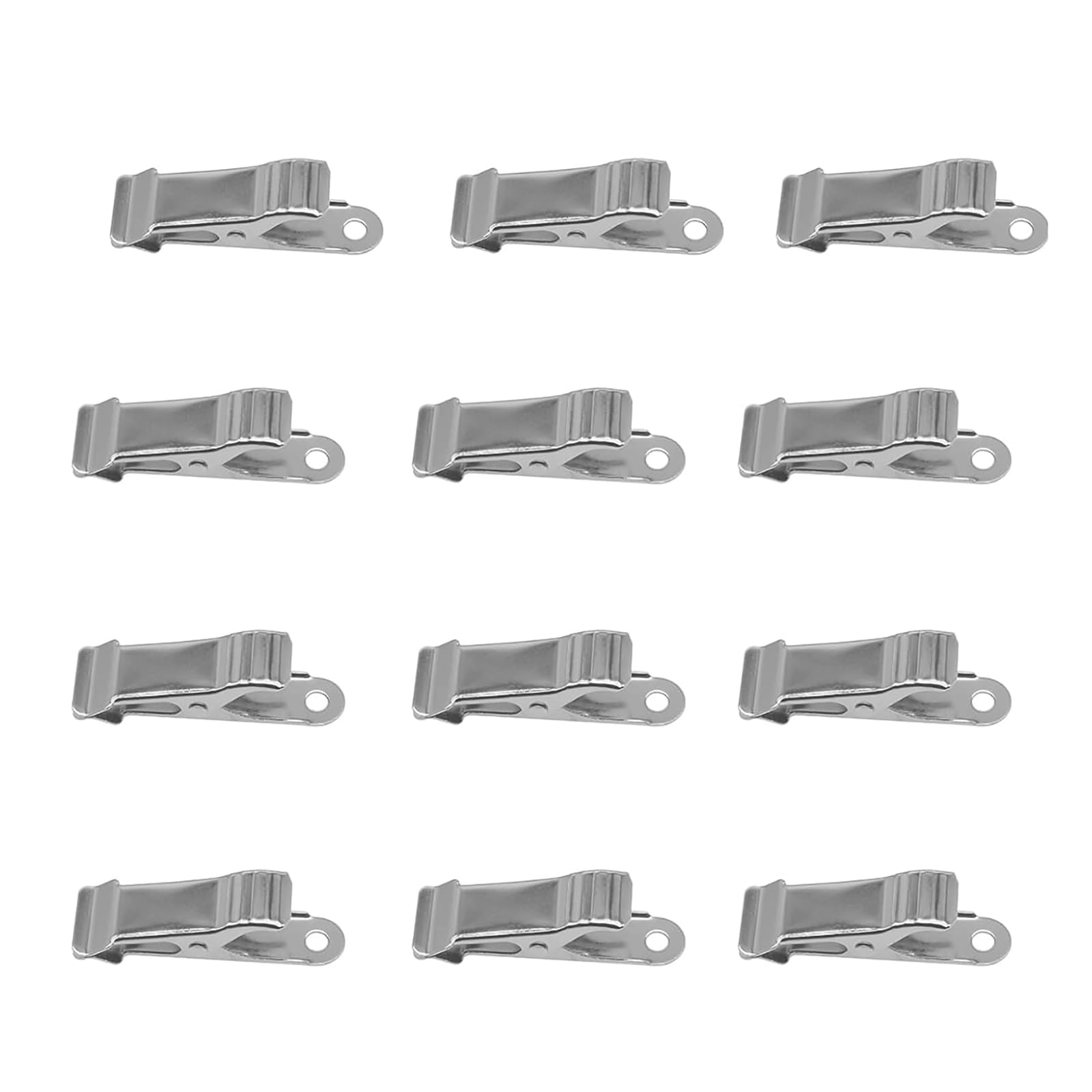 12er-pack 1/2" Breite Mini-krokodilklemmen Aus Metall Für Die Hausrenovierung, Silber