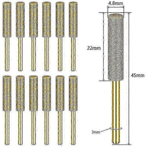 Dremel 12-teiliges Kettenschärfer-set. Diamant. Professionelles Präzisionsschärfen. 4,8 Mm