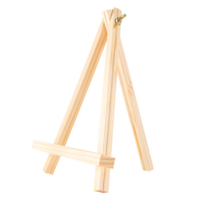 Dreibeinstaffelei Aus Holz (1 Stück) Zur Unterstützung Kleiner Tischplatten, Ideal Zum Malen Und Ausstellen Von Kunstwerken Oder Zum Aufstellen Eines Telefons.