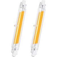 2er-pack R7s Led-lampen, 118 Mm, 20 W, Dimmbar, Kaltweiß 6000 K, Entspricht 200 W Halogenlampe, Für Den Innen- Und Außenbereich