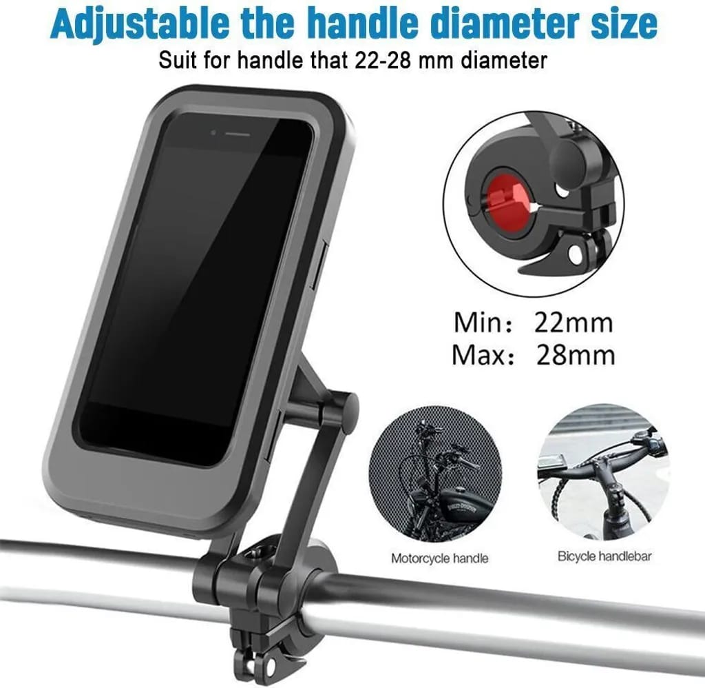Fahrrad-handyhalterung, Wasserdichte Smartphone-halterung, Ein Muss Für Sportler, Mit Touchscreen, 360°-drehung, Höhenverstellbar, Geeignet Für Iphone, Samsung Galaxy, Huawei Und Andere Handys Mit 6,7