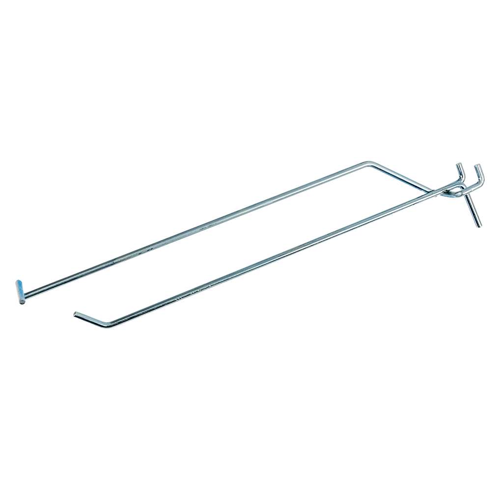 Einzelaufhänger Mit Halterung Für Ein Preisschild Zur Perforation Euro Mega-m L-25cm Fi4 Zink N