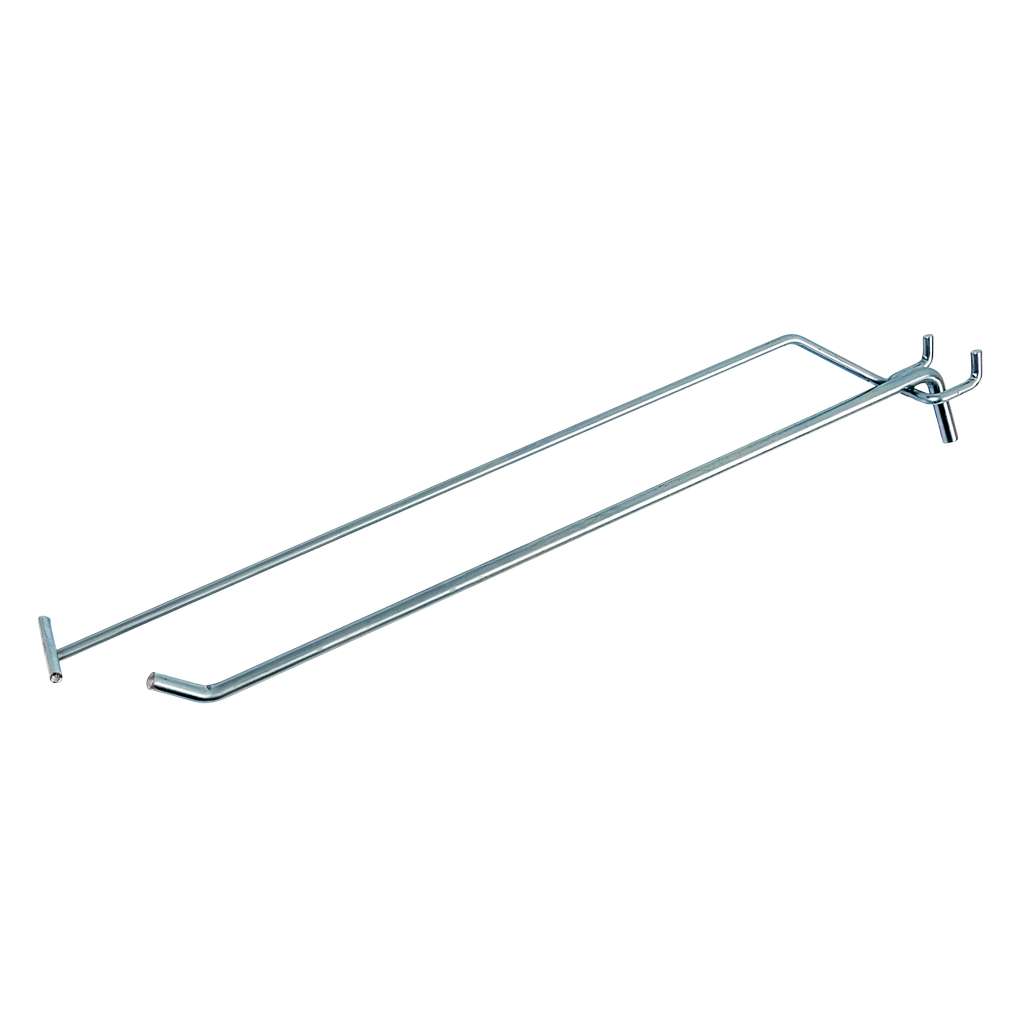 Einzelaufhänger Mit Arm Für Perforiertes Euro Mega-m Preisschild L-30cm Fi6 Zink N