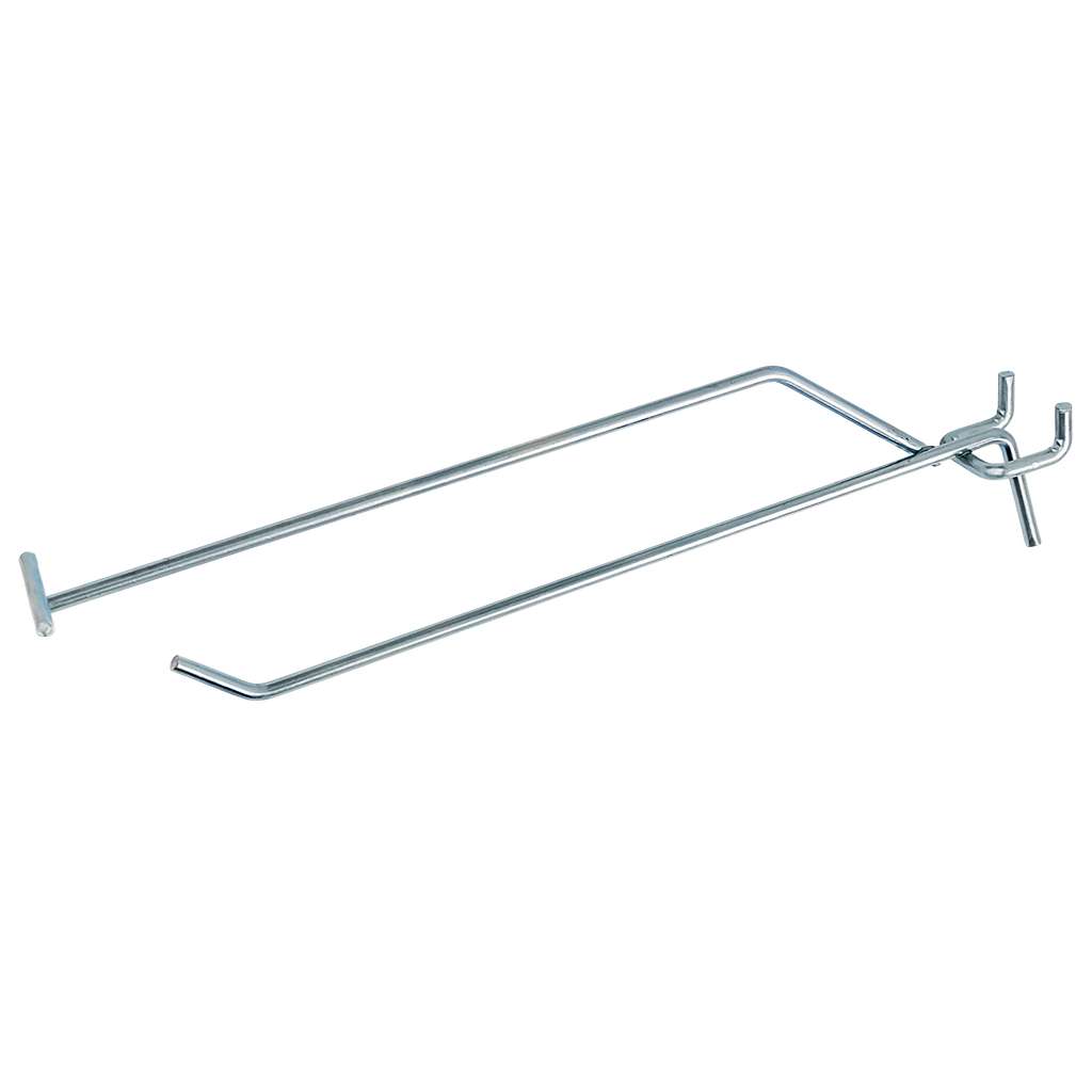 Einzelaufhänger Mit Arm Für Euro Mega-m Perforiertes Preisschild L-20cm Fi4 Zink N