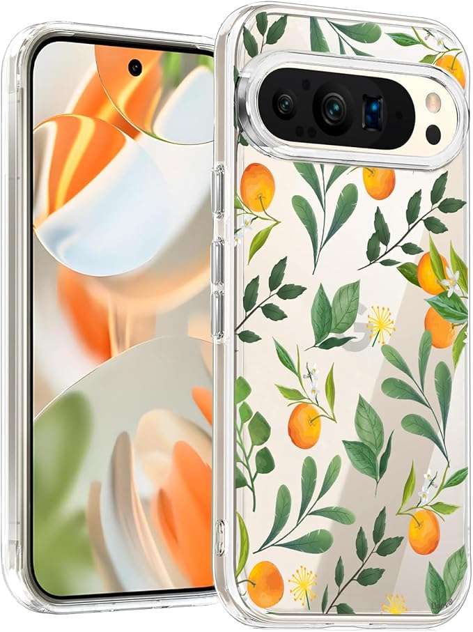 Schutzhülle Für Google Pixel 9 Pro Xl, Tpu-rückseite, Zitrus