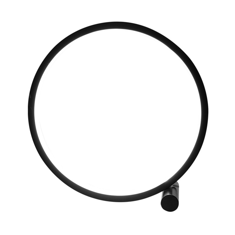 Runde Led-tischleuchte, 25 Cm Durchmesser, Modernes Kreisförmiges Design, Dimmbare Nachttischlampe, Leselampe Für Schlafzimmer, Wohnzimmer Oder Büro.