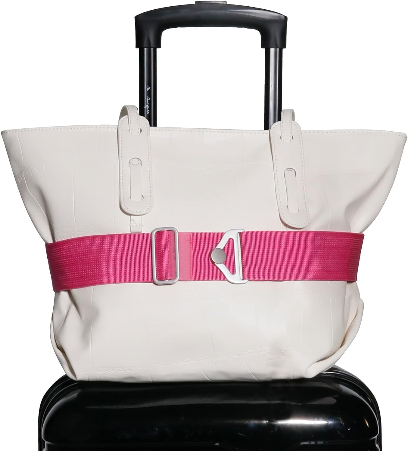2-in-1-reisegepäckgurt, Elastischer Zusatzgurt Für Koffer, Gurt Zur Befestigung Am Handgepäckgriff, Verstellbare Rucksackbefestigung, Flughafen-reiseaccessoires