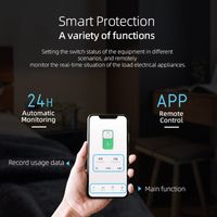 Tuya Wlan-smart-leistungsschalter, Drahtlose Fernbedienungen, Steuerschalter, Mobile App, Visualisierung Im Countdown-loop-modus Mit Messung