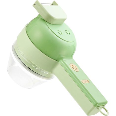5-in-1 Akku-knoblauchschneider, Automatischer Fleisch- Und Gemüsewolf, Usb-aufladbar, 1200 Mah Lithium-akku, Mit 200 Ml Kochbecher