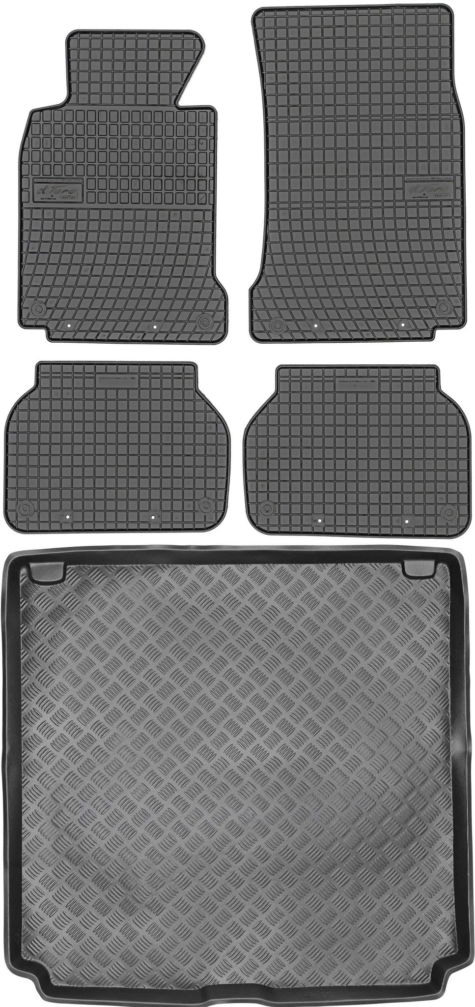 Bmw 5er E39 Touring (1995–2004) – Set: Gummifußmatten + Kofferraummatte