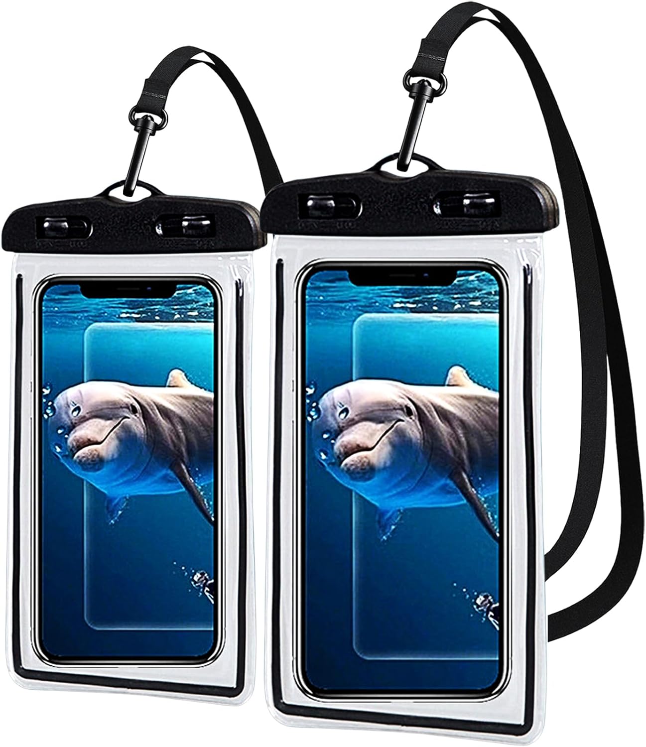 2-teiliges, Verbessertes Schultergurt-set, Wasserdichte Smartphone-hülle Ipx8 Tpu-schutz Für Iphone 16, 15 Und 14, Passend Für Alle Gängigen Smartphone-modelle