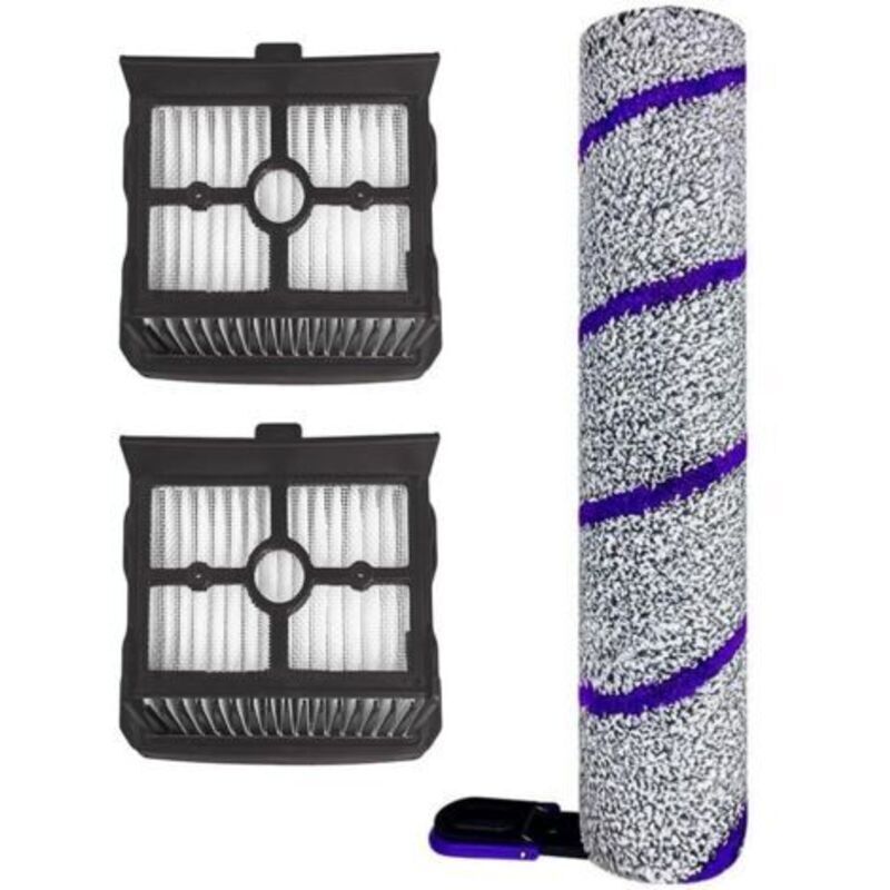 Rotierender Staubsaugerbürstenkopf Für Hepa-filter. Zubehör Für Nass- Und Trockenbodenreinigungssysteme (1 Rotierender Bürstenkopf + 2 Hepa-filter).