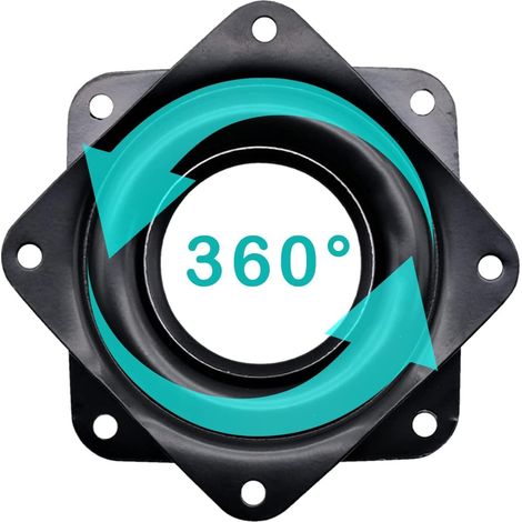 4-teiliges Set Drehbarer Metall-drehteller Mit 360°-drehfunktion. Kugelgelagerte Lenkrollen Für Tisch, Stuhl, Fernseher Und Sofa.