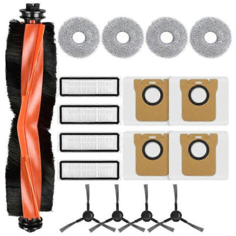 Zubehör Für Den Xiaomi X20 Max / Xiaomi X20 Pro / Mijia M30 Saugroboter: Hauptseitenbürste, Hepa-filter, Reinigungstuch, Staubbeutel.