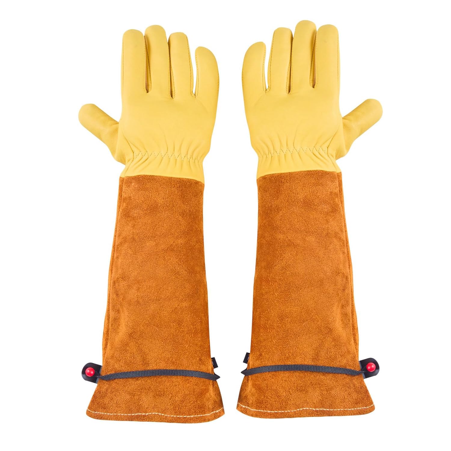 Lange Gartenhandschuhe Aus Leder Für Damen Und Herren, Dornenfest, Zum Rosenschneiden, Schutzhandschuhe Für Gartenarbeit Und Holzbearbeitung